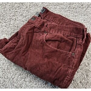 Gap Men's Straight Fit Corduroy Pants Rust Measures 36x29 - Read